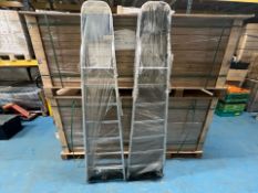2 x Aluminium 5 Step Ladders - No Reserve