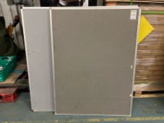 6 Assorted Grey Notice Boards - No Reserve