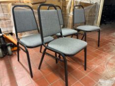 Grey Fabric Chairs x4 - No Reserve