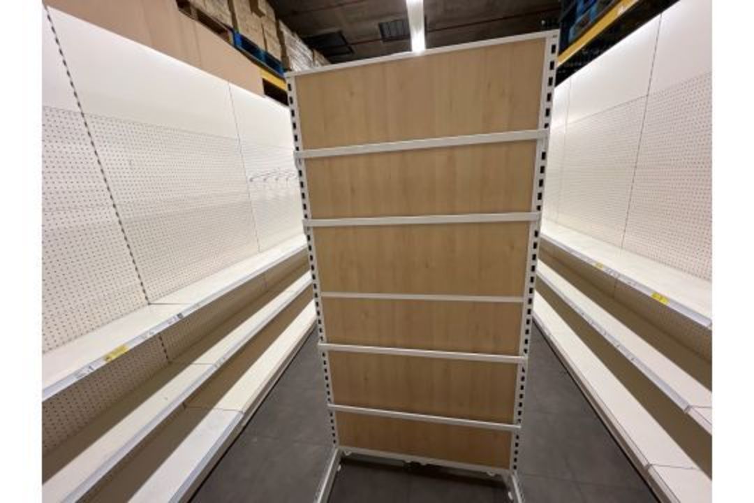 5 Bay Eden Double Sided Gondola Run With 2 Ends - Brand New, Boxed, Shop Fittings - Image 9 of 15