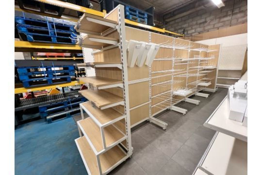 5 Bay Eden Double Sided Gondola Run With 2 Ends - Brand New, Boxed, Shop Fittings - Image 13 of 15