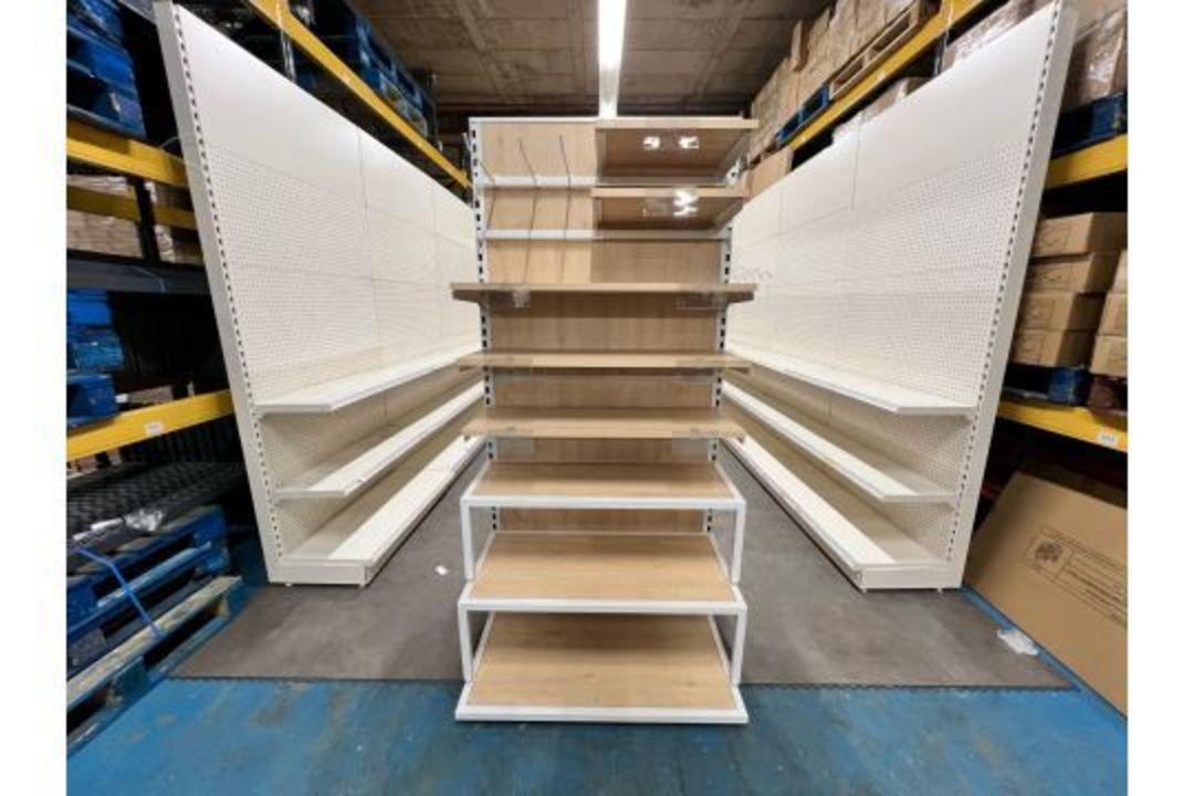 5 Bay Eden Double Sided Gondola Run With 2 Ends - Brand New, Boxed, Shop Fittings - Image 7 of 15