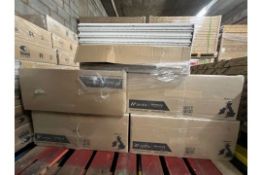 Pallet of 80 White Zentia Dune Evo Ceiling Tiles - Brand New, No Reserve