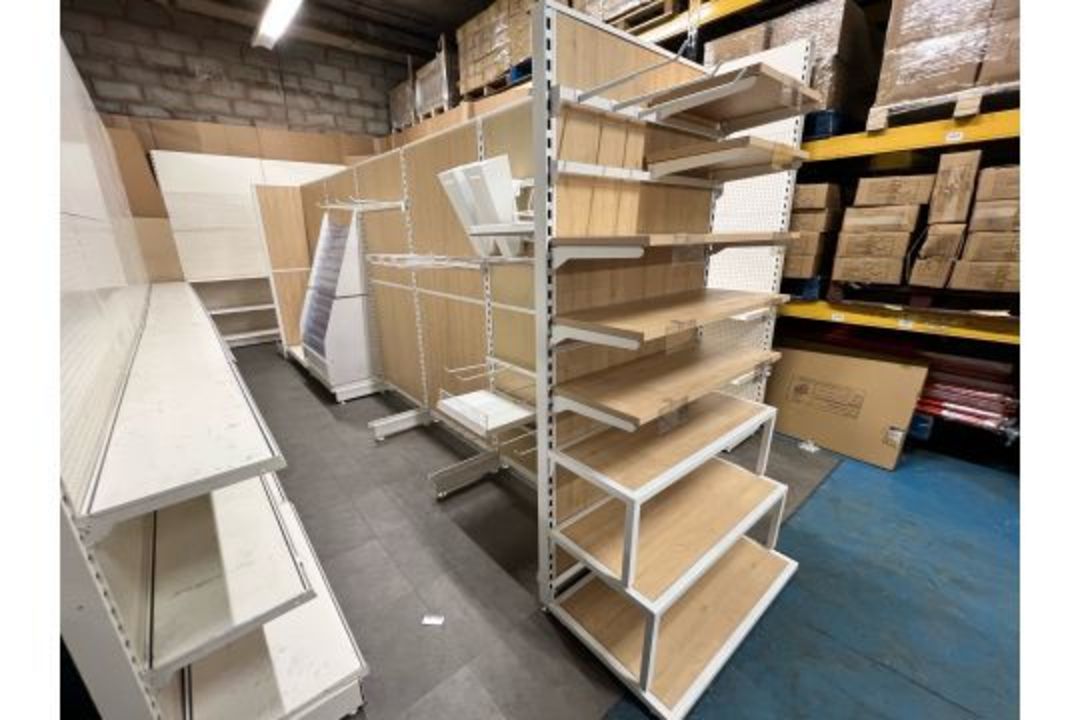 5 Bay Eden Double Sided Gondola Run With 2 Ends - Brand New, Boxed, Shop Fittings - Image 15 of 15