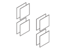 Shelf Gondola 2100mm H End Module Set - Wood Set (Both Ends)