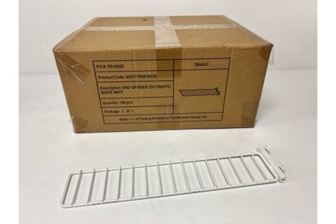 500 x Eden End Up Riser 370mm, 5 Boxes of 100, Traffic White - Brand New, Boxed - Image 1 of 4