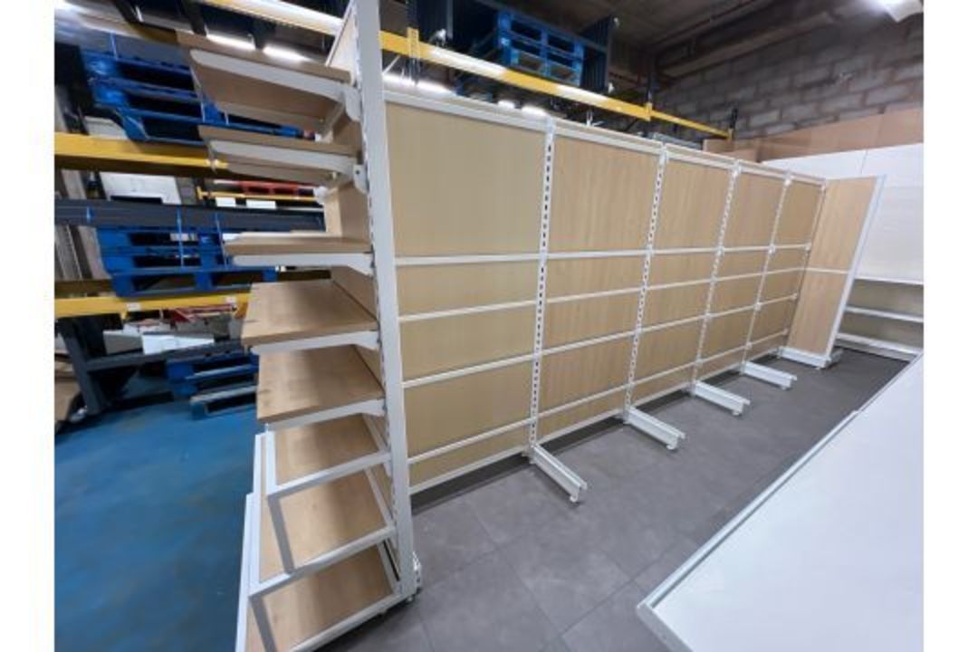 5 Bay Eden Double Sided Gondola Run With 2 Ends - Brand New, Boxed, Shop Fittings - Image 6 of 15
