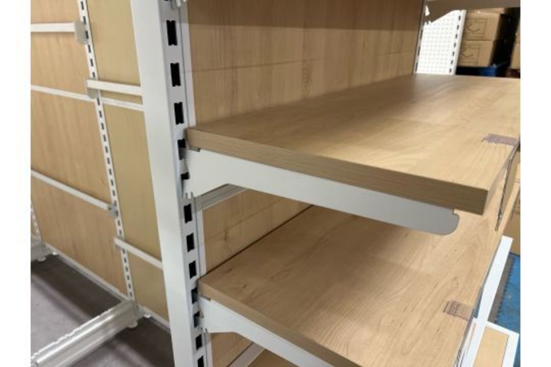 5 Bay Eden Double Sided Gondola Run With 2 Ends - Brand New, Boxed, Shop Fittings - Image 8 of 15