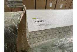 Pallet of 72 Vinyl Faced Gypsum Ceiling Tiles, No Reserve