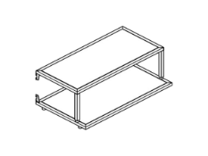 Small Wooden End Of Shelf Gondola (Construction & Set Wood Shelf)