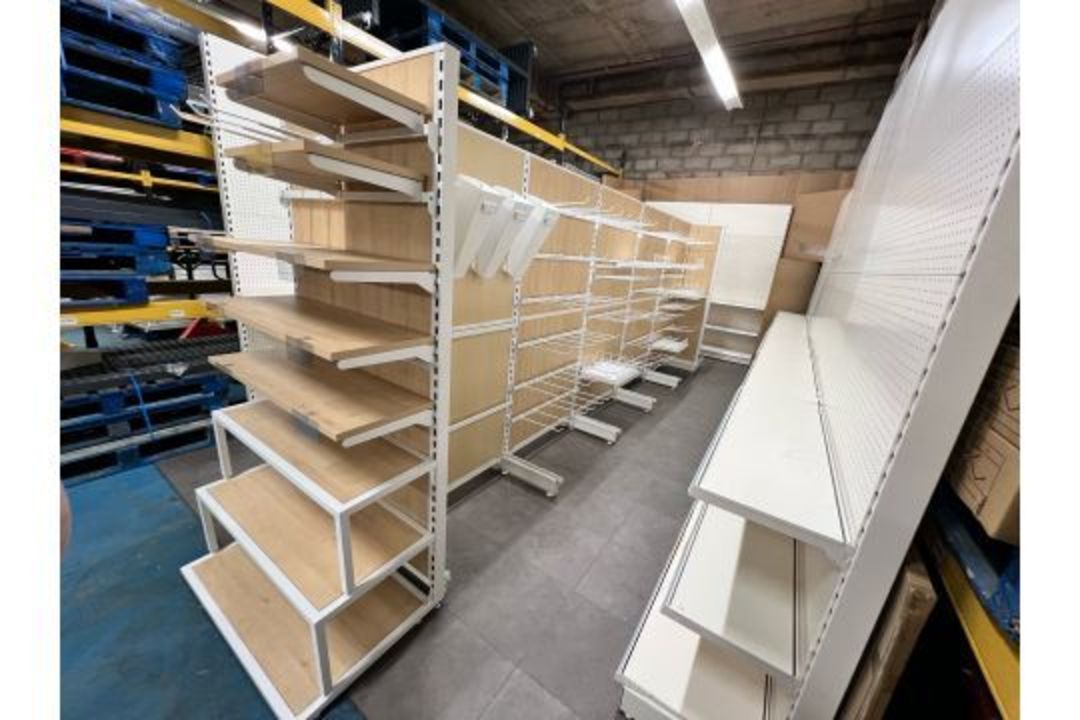 5 Bay Eden Double Sided Gondola Run With 2 Ends - Brand New, Boxed, Shop Fittings - Image 12 of 15