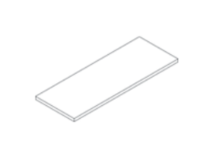 Wooden End Shelf 1000mm