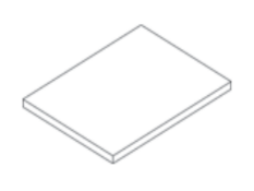 Wooden End Shelf 500mm