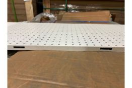 Pallet of 184 HMY 1220mm x 480mm Peg Boards, No Reserve