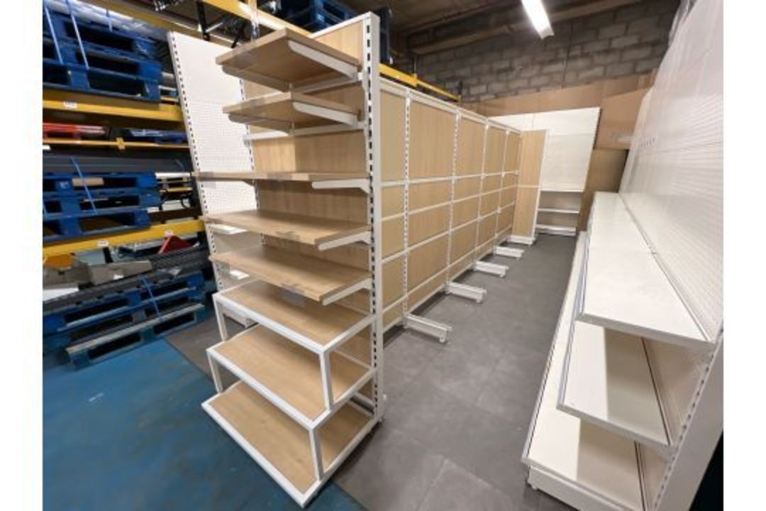 5 Bay Eden Double Sided Gondola Run With 2 Ends - Brand New, Boxed, Shop Fittings - Image 2 of 15
