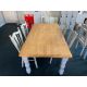 Wooden Oak Top Grey Legged Dining Table And Chair- NO RESERVE - Image 1 of 11