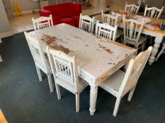 Rustic Grey Table & Chairs - NO RESERVE