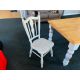 Wooden Oak Top Grey Legged Dining Table And Chair- NO RESERVE - Image 8 of 11