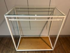 Glass Topped Clothing Rack - NO RESERVE