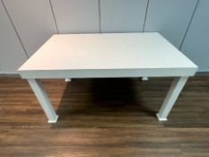 Large White Wooden Display Table- NO RESERVE