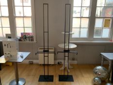 Pair Of Sturdy Black Easels - NO RESERVE