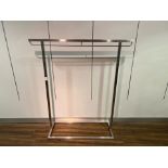 x3 Brushed Metal Clothing Racks- NO RESERVE
