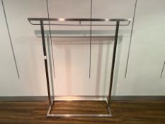 x3 Brushed Metal Clothing Racks- NO RESERVE