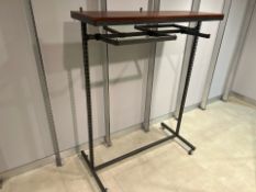 Wooden Topped Hanging Rack - NO RESERVE