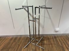 Chrome Display Clothes Rack - NO RESERVE