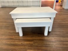 White Wooden Table Set- NO RESERVE