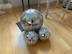 x3 Disco Balls - NO RESERVE