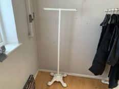 White Vintage Steel Coat Rack- NO RESERVE