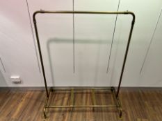 x2 Brass Effect Hanging Rail- NO RESERVE