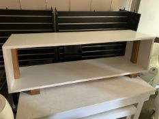 White Wooden Laminate Coffee Table - NO RESERVE