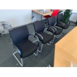 x11 Black Felt Rocker Office Chairs- NO RESERVE