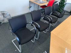 x11 Black Felt Rocker Office Chairs- NO RESERVE