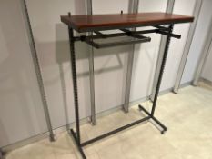 Wooden Topped Hanging Rack - NO RESERVE