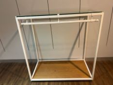 Glass Topped Clothing Rack - NO RESERVE