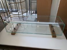 Rectangular Box Glass Coffee Table- NO RESERVE