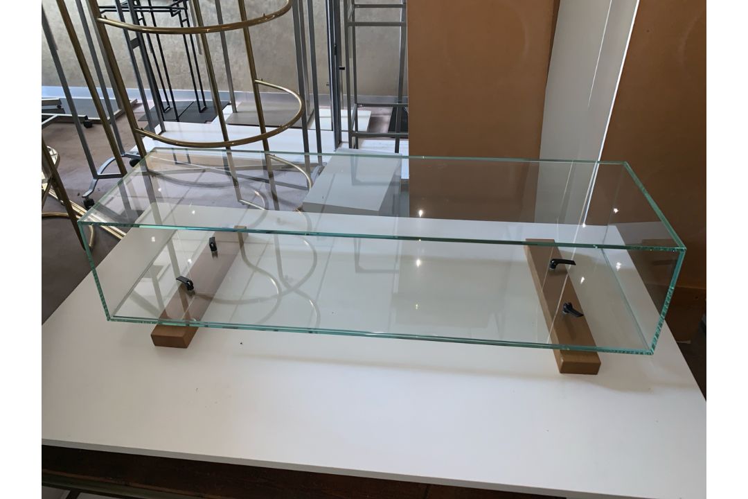 Rectangular Box Glass Coffee Table- NO RESERVE - Image 1 of 4
