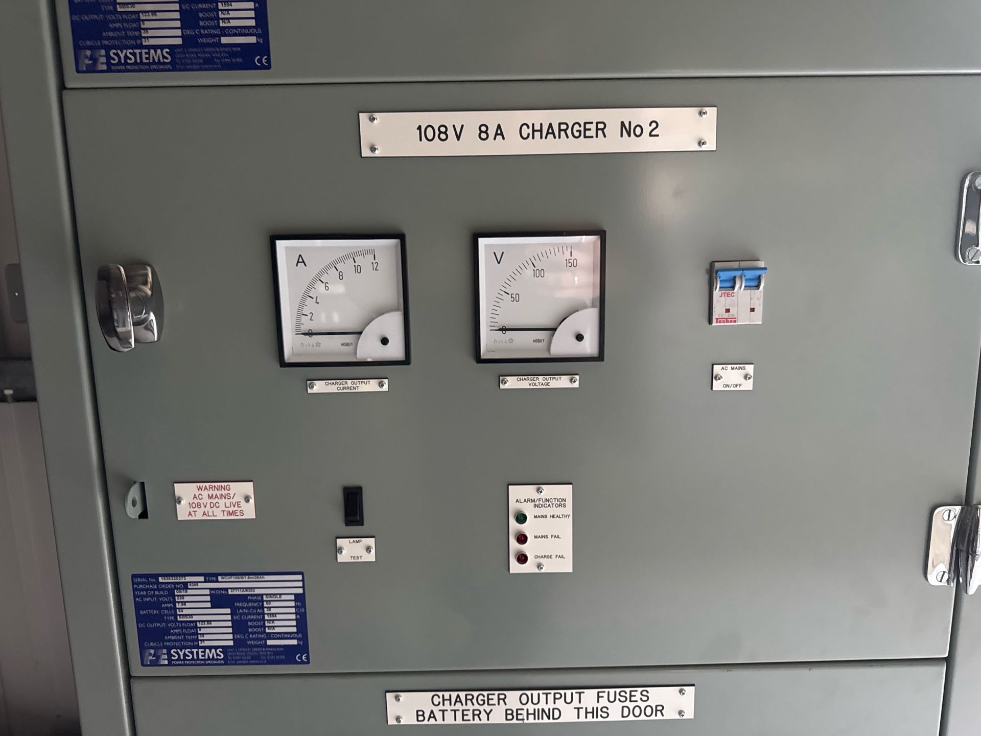 PE Systems DC UPS 108V Chargers - Image 12 of 16