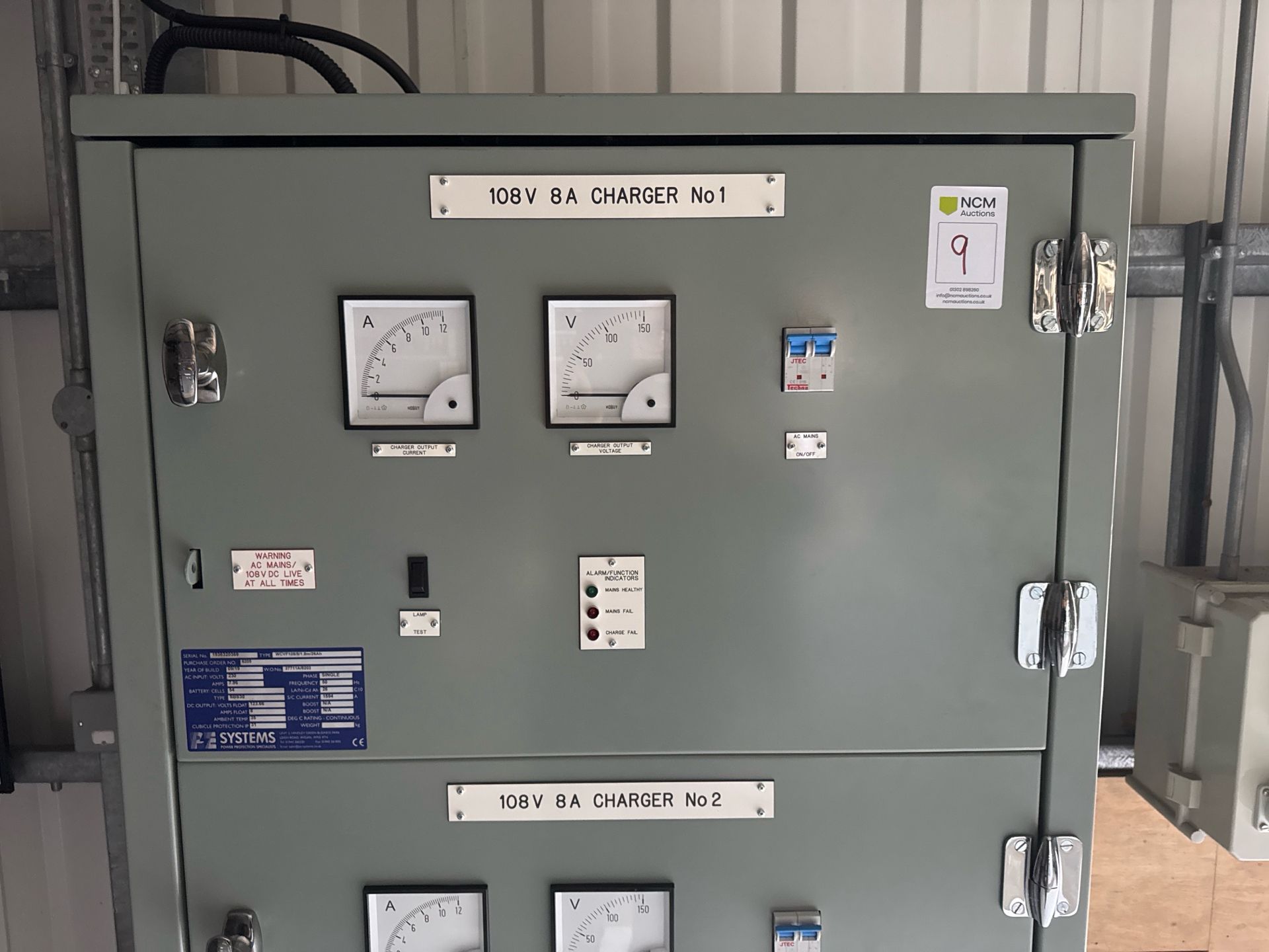 PE Systems DC UPS 108V Chargers - Image 3 of 16