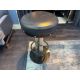 Bespoke Ben Whistler Navy Leather Stool, Commissioned by Robert Angell Design, The Berkeley Blue Bar - Image 3 of 7