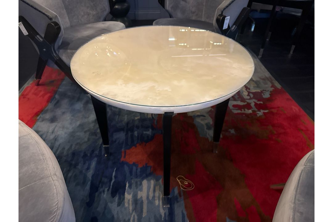Bespoke Ben Whistler Marble Top Side Table, Commissioned by Robert Angell - Image 4 of 6
