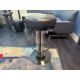 Bespoke Ben Whistler Navy Leather Stool, Commissioned by Robert Angell Design, The Berkeley Blue Bar - Image 1 of 7