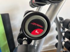 6kg Life Fitness Dumbbell Pair