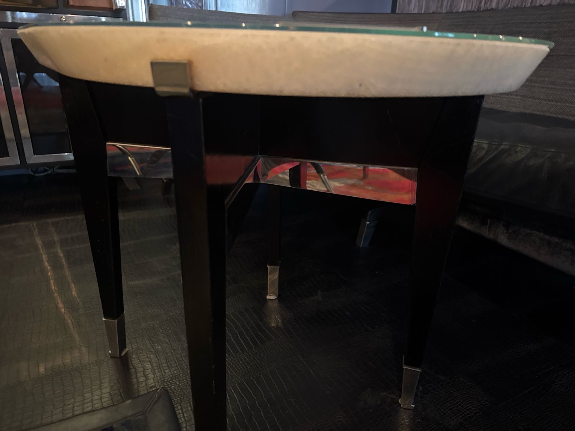 Bespoke Ben Whistler Oval Marble Top Table, Commissioned by Robert Angell Design for The Berkeley - Image 6 of 8