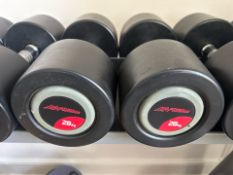 28kg Life Fitness Dumbbell Pair