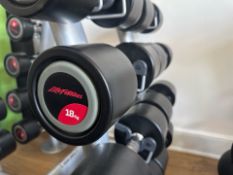 18kg Life Fitness Dumbbell Pair