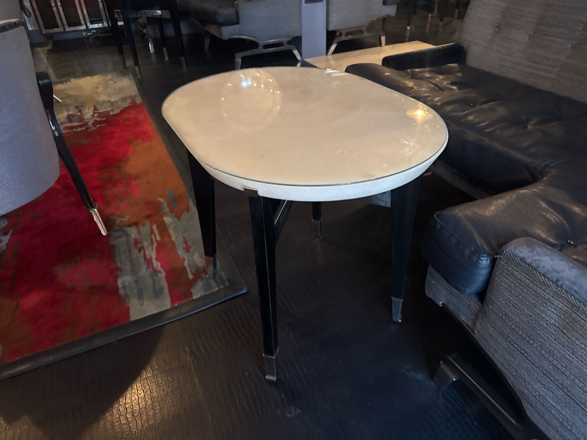 Bespoke Ben Whistler Oval Marble Table, Commissioned by Robert Angell Design for The Berkeley - Image 2 of 5